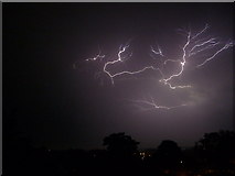 SZ0796 : Northbourne: lightning continues by Chris Downer