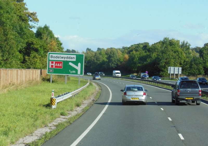 A55 North Wales Expressway Towards Ian S Geograph Britain And