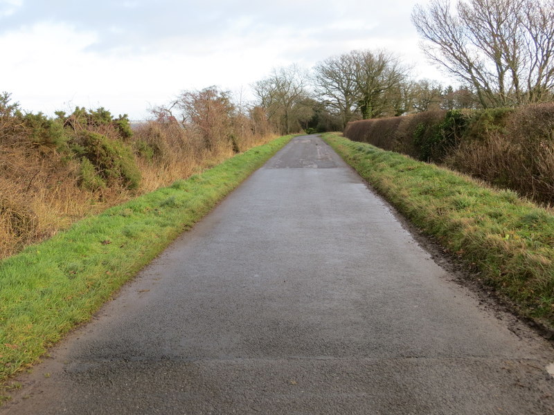 Hedge Lined Minor Road At Tindle S Hill Peter Wood Geograph