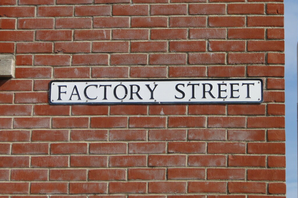 Factory Street Street Sign Lowestoft Adrian S Pye Geograph