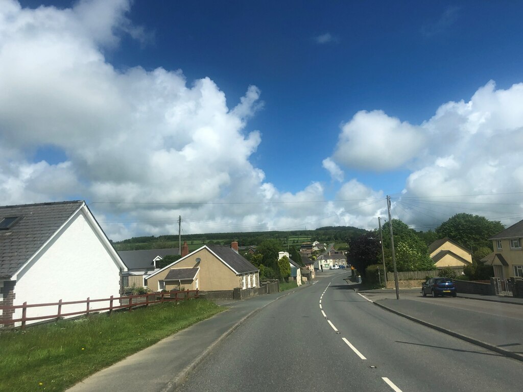 The Main Road Through Ffostrasol Eirian Evans Geograph Britain And