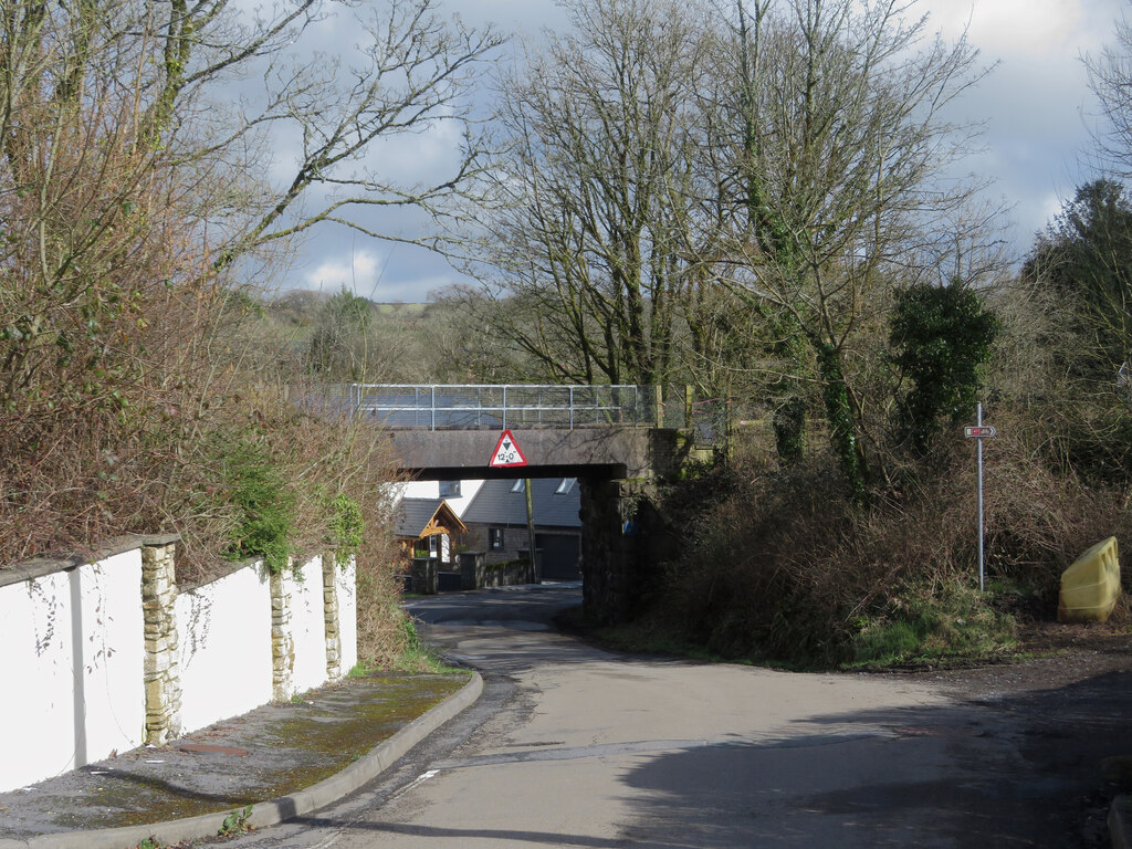 Towards The Former Railway Bridge In Gareth James Geograph