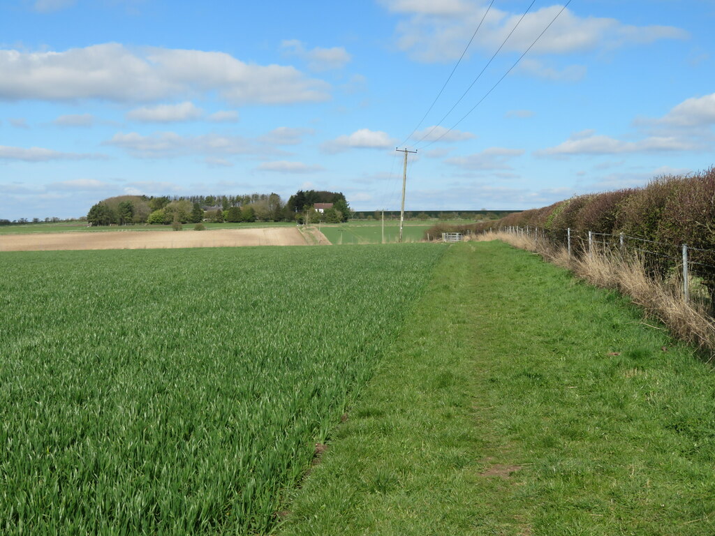 Field Path Towards Cottam Grange Gordon Hatton Geograph Britain