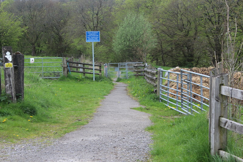 Bridle Path Down To Footbridge Over A465 M J Roscoe Geograph