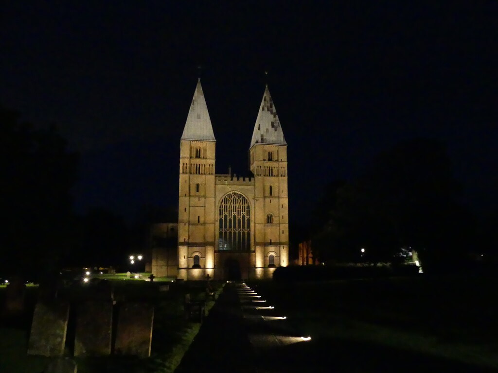 Southwell Minster Illuminated At Night Ruth Sharville Geograph