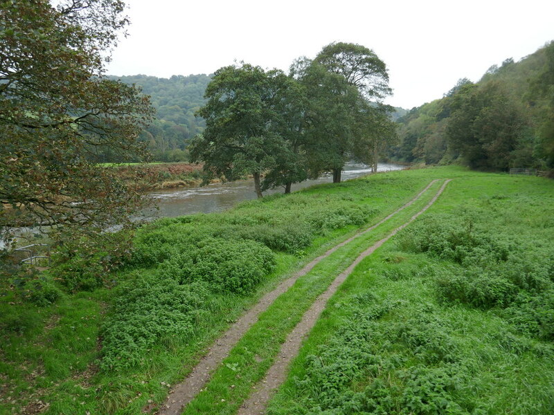 Farm Track Alongside The River Wye Below Jonathan Thacker