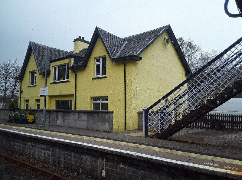 Garve Station Gerald England Geograph Britain And Ireland