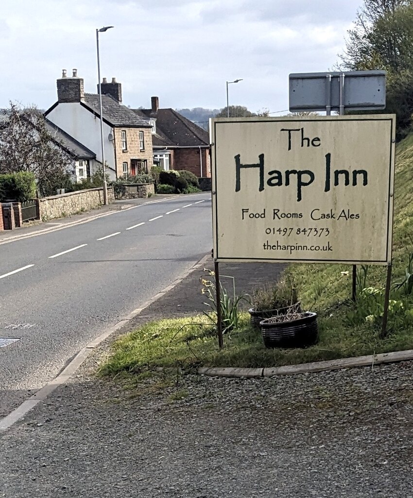 The Harp Inn Information Board Jaggery Geograph Britain And