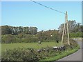 Bend in the road south of Bryn Glas Garage