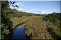 NR9567 : A view northwards from the footbridge over the Allt Osda by Leslie Barrie