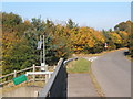 The lane to Copdock from the bridge over the A12