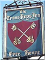 Sign for the Cross Keys Inn, Upper Chute