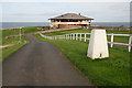 The access road to Eyemouth Golf Club