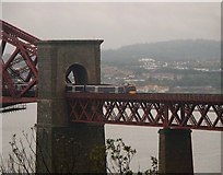 NT1380 : The Forth Bridge swallows train by Simon Johnston