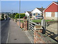 Houses on Manston Court Road, Lydden