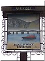 Sign for the Halfway House, Bontddu