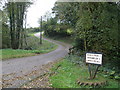 Farm access road, on the A477