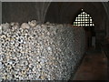 Ossuary in the crypt of St Leonard?s Church