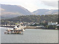 SH5873 : Bangor Pier with the Glyders and Nant Ffrancon Pass in distance by Richard Johnson