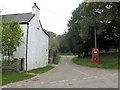 Pencombe - lane to Hegdon Hill and phone box