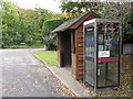 Upper Strensham telephone box and bus shelter