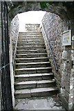 TQ8353 : Postern gate steps by Richard Croft