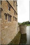 TQ8353 : Leeds Castle moat by Richard Croft