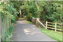 SU1414 : Green Lane crosses Sweatford Water, Fordingbridge, Hampshire by Clive Perrin