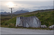 NC2513 : Marble Block at Ledmore North Quarry by Peter Gamble