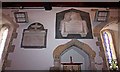 St Alphege church, Seasalter, Kent - Wall monuments