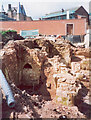 Priory undercroft excavations, 2001