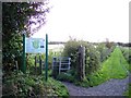 Entrance to Paddington Meadows nature reserve