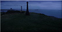 NU1241 : Lindisfarne Castle early evening by Howard Selina