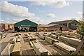 Timber yard of Travis Perkins builders merchants