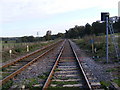 Looking along the track at Little Bealings Station