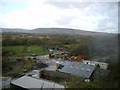 Workings on the old quarry site