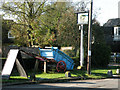 The Chestnut Tree sign and wagon