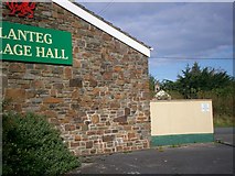 SN1710 : New Sign at Llanteg Hall by welshbabe