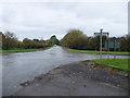 Road junction approaching Bleasby