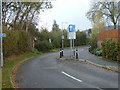 Road constriction near new housing development