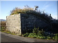 West abutment of former railway bridge