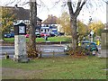 Busy Roundabout and Park Clock