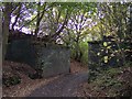 Railway bridge abutments on Pendlebury Lane