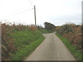 Road junction near Llwynysgaw Farm