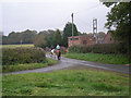 Riders at a lane junction