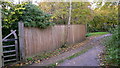 Footpath approaches Hambledon Road