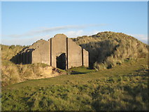 SW5739 : Ruined building on Upton Towans by Rod Allday