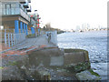 Erosion of the Thames riverbank at Woolwich