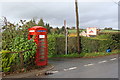 Telephone box at road junction, Llanishen Cross