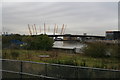 Bow Creek and the Millennium Dome from Canning Town station